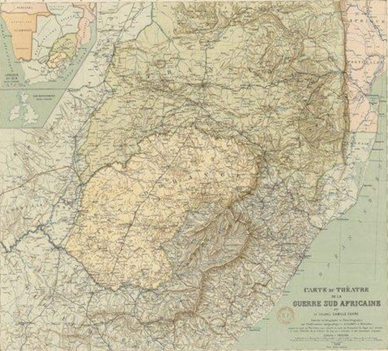 Map of the Boer War