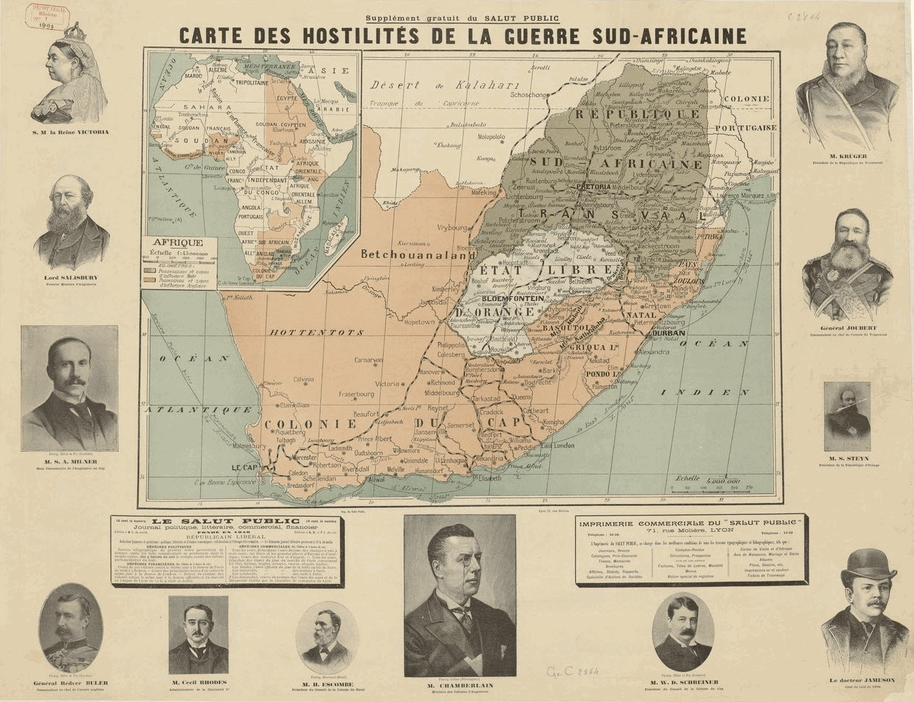 Political Map of the Boer War