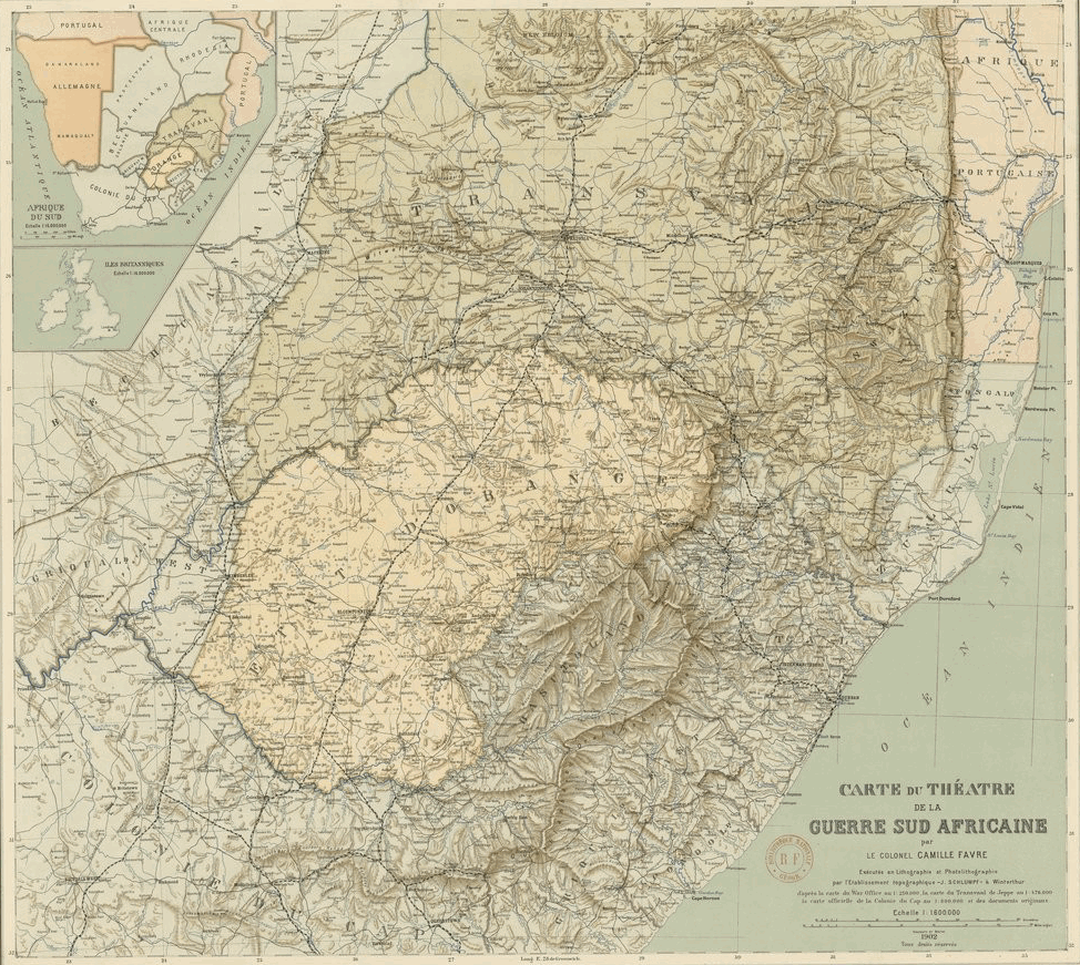 Boer War - Terrain Map
