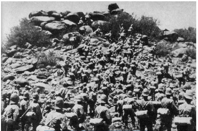 British troops attacking, Boer war